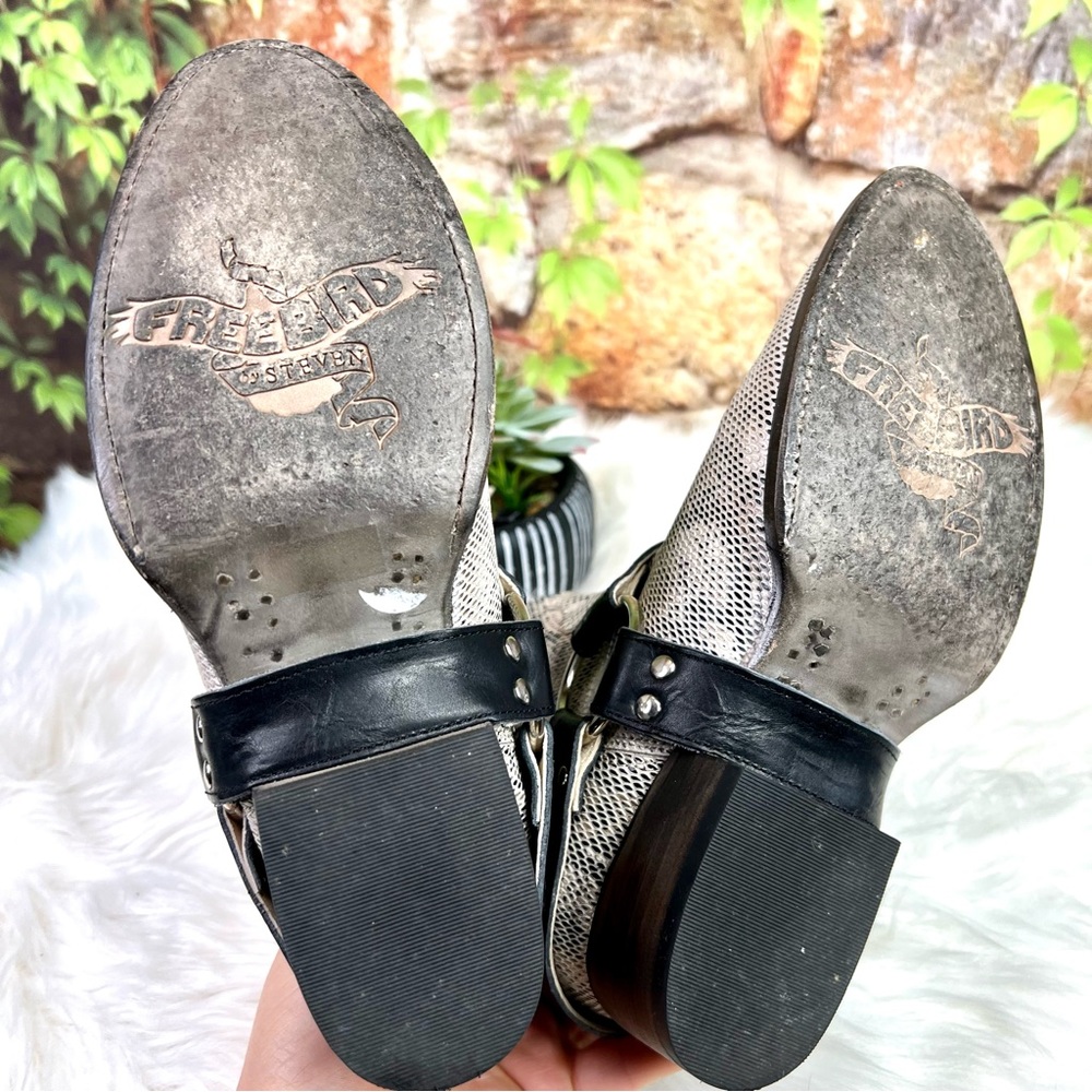 FREEBIRD Santiago Snake Leather Harness Boots, 7 - Picture 11 of 14